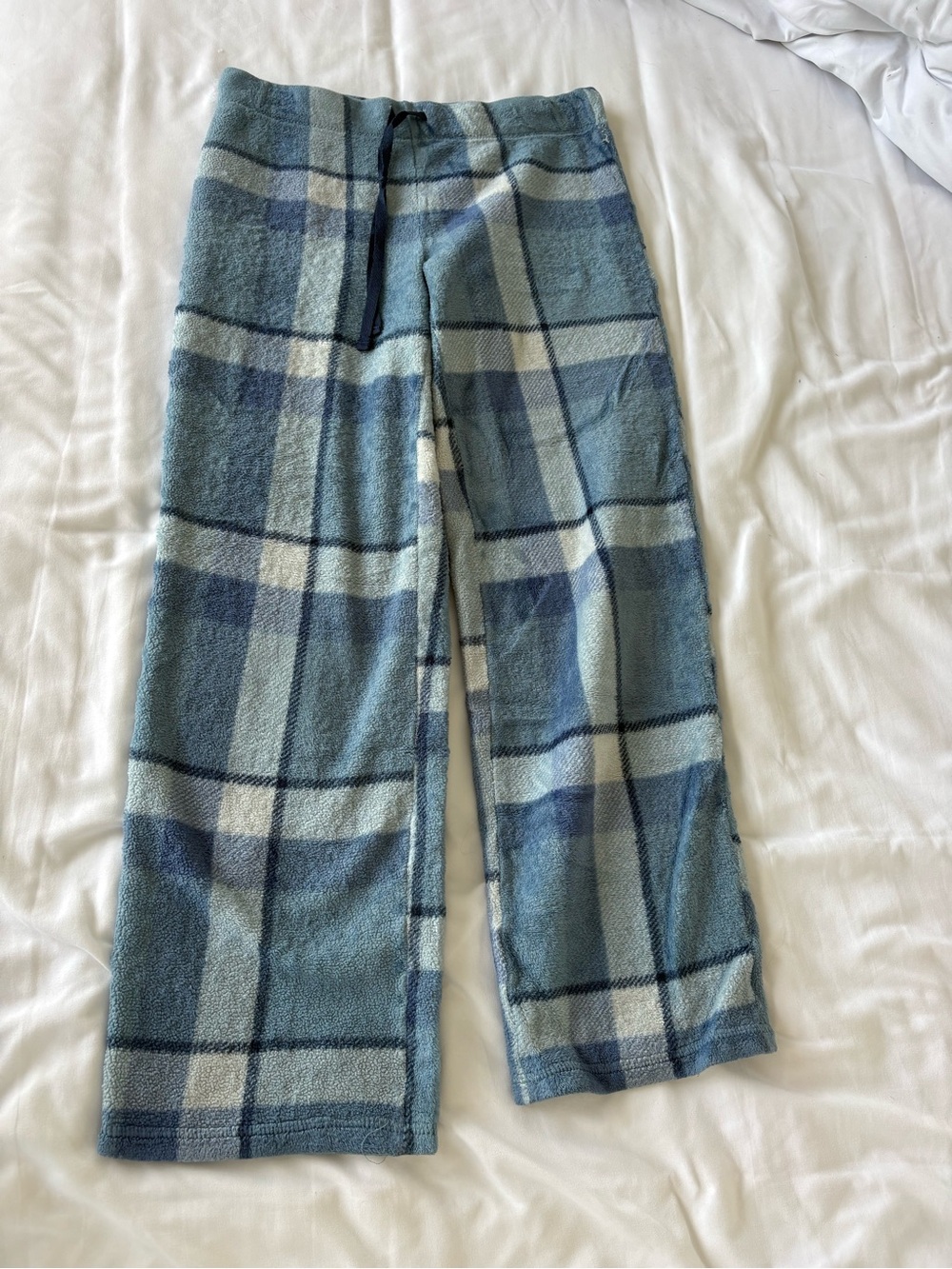 Secret Treasures Blue Plaid Fleece Pajama Pants